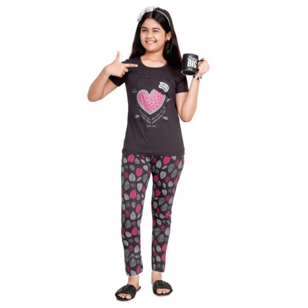 VERNA - Girls Printed Pant Set - Image 3