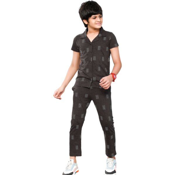 MESSI Boys Printed Collar Pant Set - Image 4