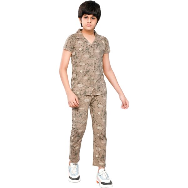 MESSI Boys Printed Collar Pant Set - Image 5