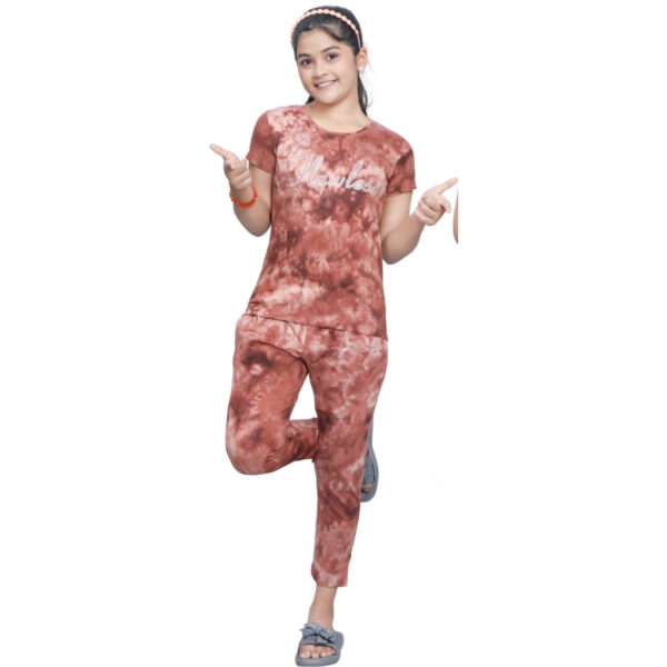 Lamina Girls Tie & Dye with Pocket Pant Set - Image 5
