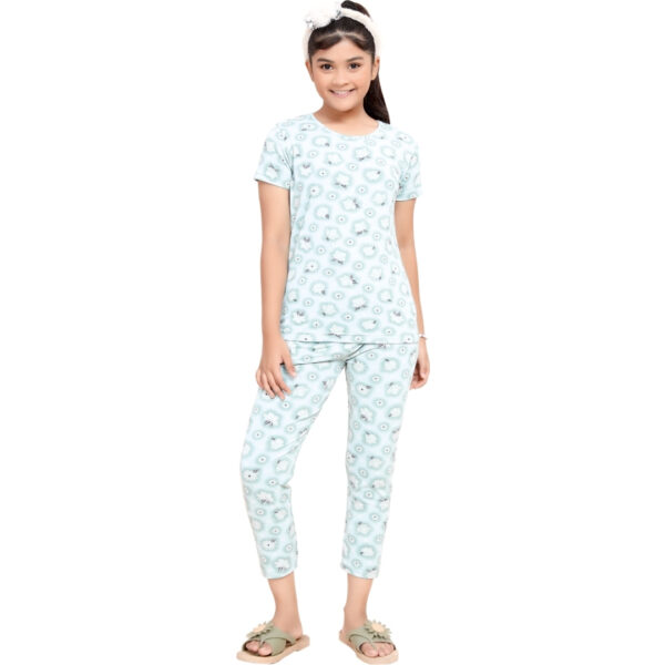 Disco Girls Printed Lycra Pant Set - Image 6