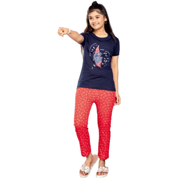 Amanda Girls Fancy Printed Pant Set - Image 3