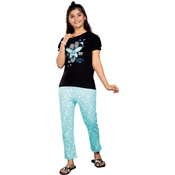 Amanda Girls Fancy Printed Pant Set - Image 4
