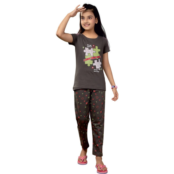Verna Girls Co-ord Printed Pant Set - Image 4