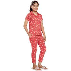 Elsa Girls Printed Collar with Pocket Pant Set