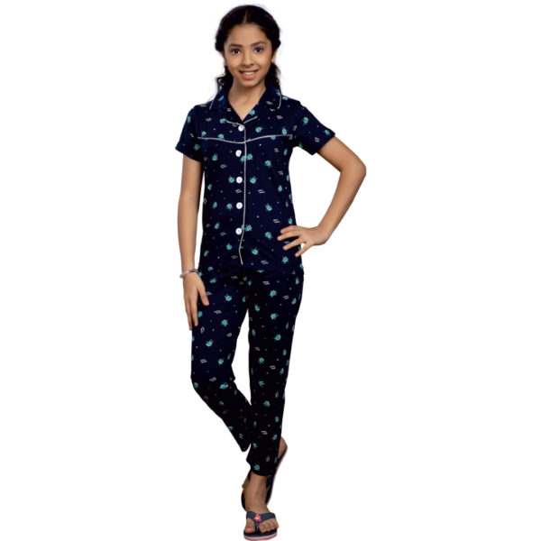 Panda Girls Fancy Printed with Pocket Pant Set - Image 5