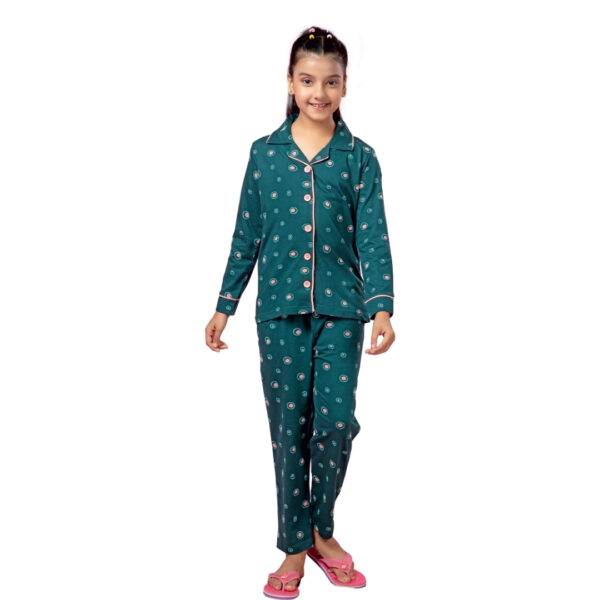 Fanta Girls F/S Printed Collar with Pocket Pant Set - Image 6