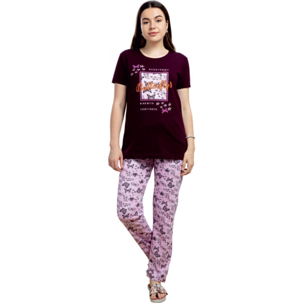Dolly Ladies Printed Pyjama Pant Set (Pocket) - Image 4