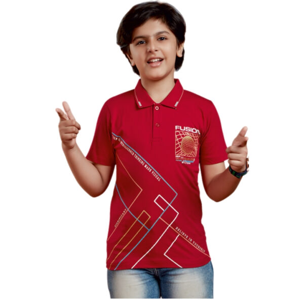 Steve Boys Collar RNS T Shirt - Image 2
