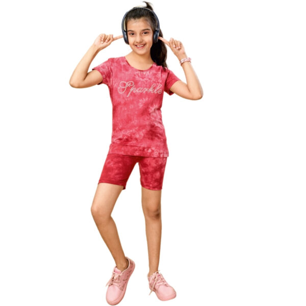 Solos Girls Tie & Dry Shorts Set - Image 6