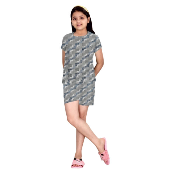 Tulip Girls Printed Co-ord Shorts Set - Image 3