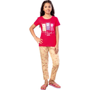 Konika Girls Printed Pant Set